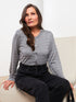 LC Waikiki Crew Neck Striped Long Sleeve Women's Cardigan